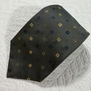 Vintage 1990s Brooks Brothers 'Brooks Basics' Pure‎ Silk Tie Geo Made in USA
